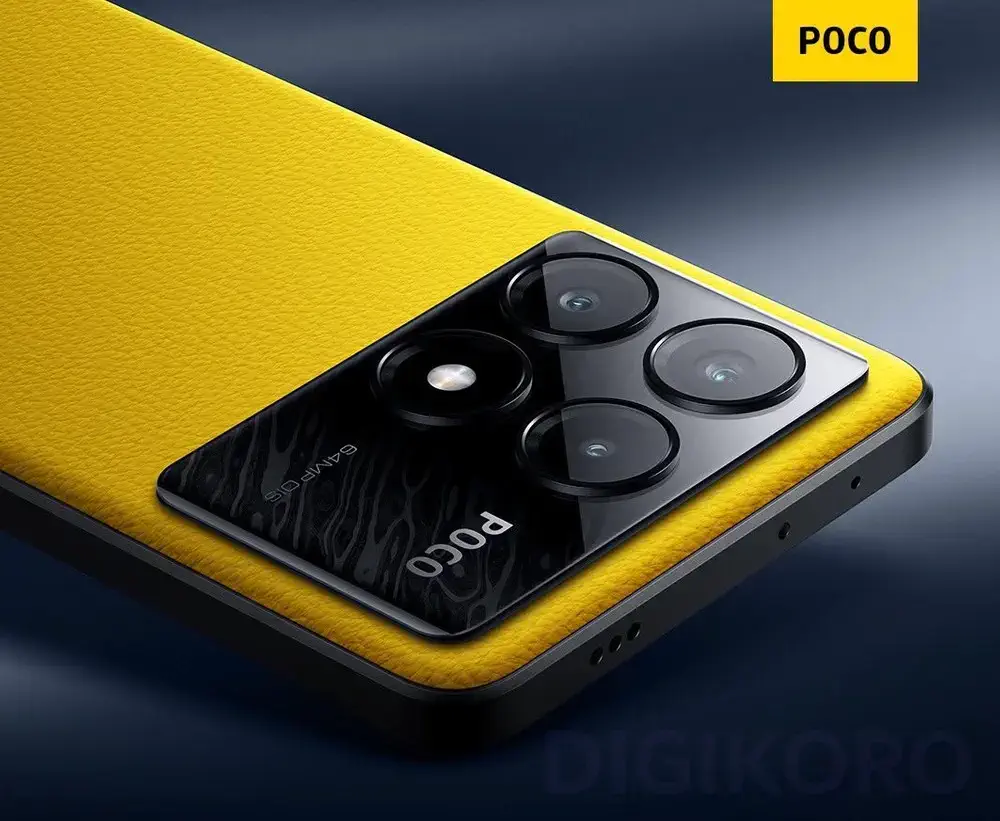 نمایش چهار دوربین یک گوشی زرد