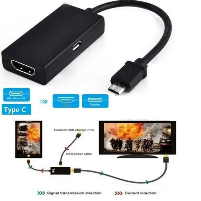 کابل USBC TO HDMI برای  وصل کردن گوشی به تلویزیون