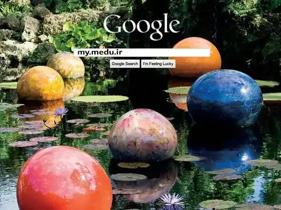 سرچ گوگل با بکگراند زیبا