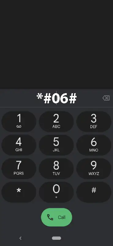 کد دستوری برای دیدن ime گوشی موبایل