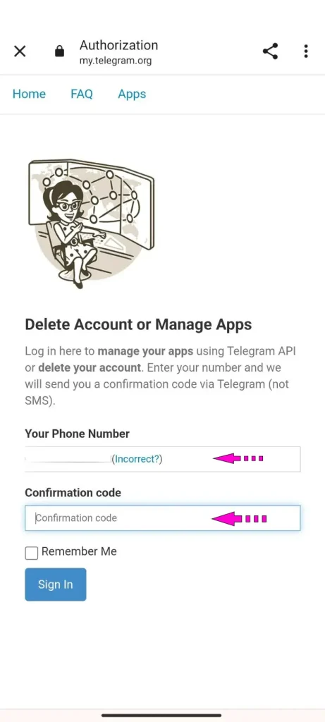 Delete Account or Manage Apps 10